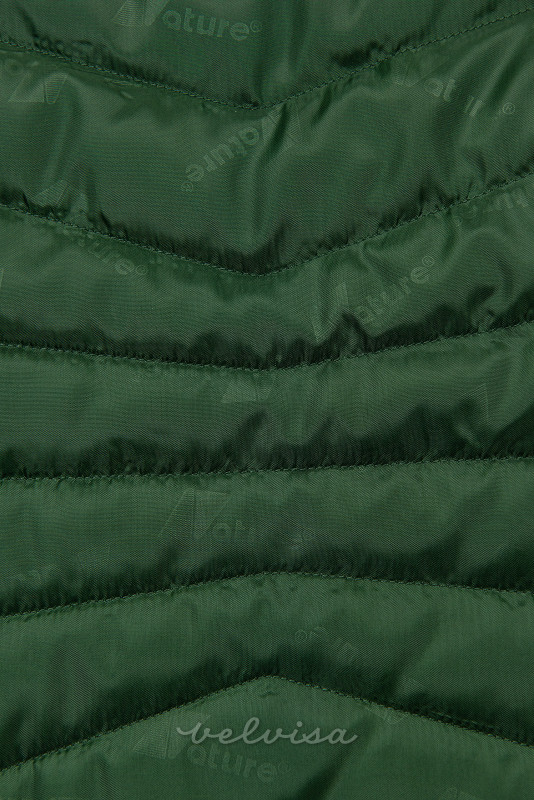Giacca leggera trapuntata verde scuro
