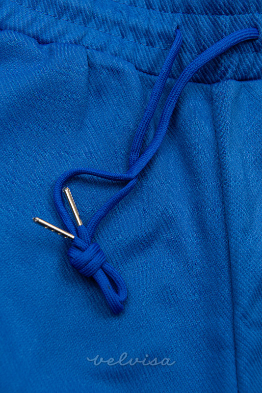 Kobaltno modre donje trenirke s džepovima