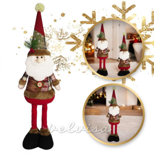 Figura di peluche natalizia SANTA 62 cm