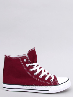 Classiche sneakers in tela bordeaux