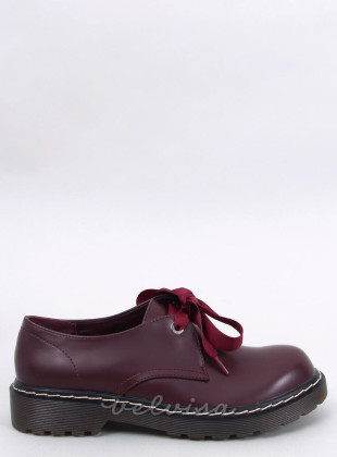 Mocassini bordeaux in stile Martens