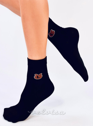 Crne ženske čarape TEDDY