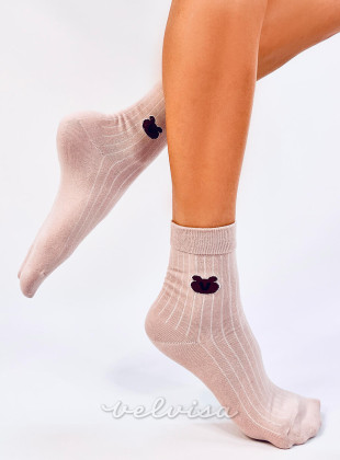 Ružičaste ženske čarape TEDDY