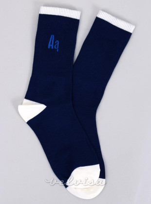 Ženske čarape SPORTY 2 plave/bijele