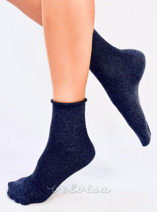 Tamno plave klasične ženske čarape