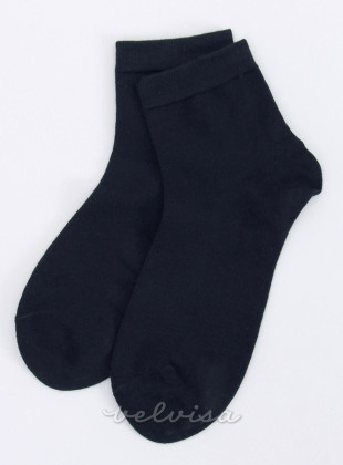 Crne glatke čarape bez uzorka