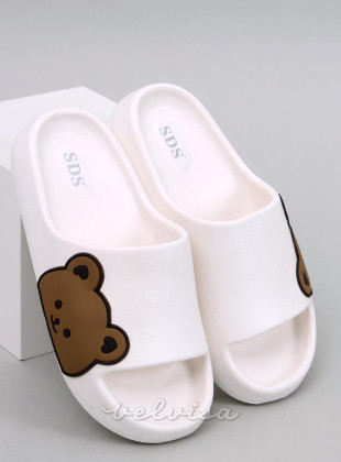 Bijele papuče TEDDY