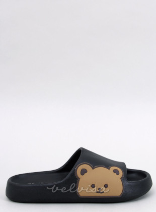 Crne papuče TEDDY