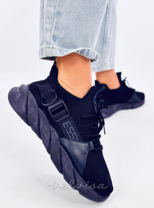Sneakers in tessuto blu scuro