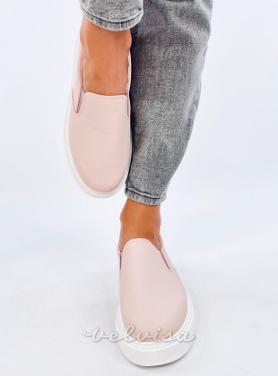 Sneakers slip-on da donna rosa chiaro