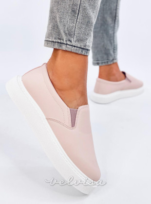 Sneakers slip-on da donna rosa chiaro