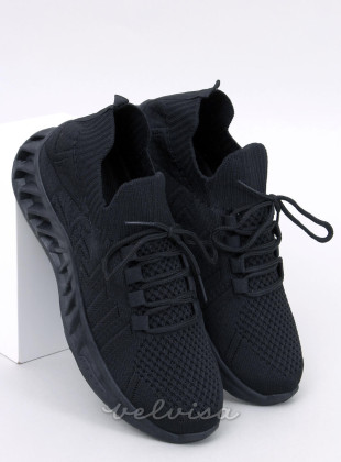 Sneakers realizzate in tessuto elastico nere
