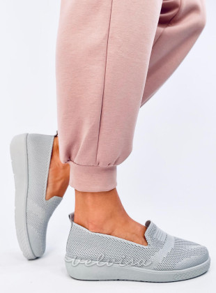 Sneakers slip-on rialzate grigie