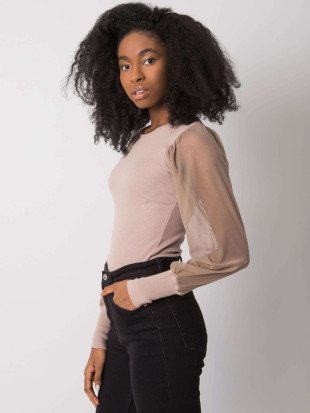 Blusa da donna in beige