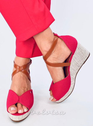 Crvene sandale open toe