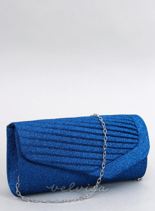 Kobalt plava sjajna svečana torbica