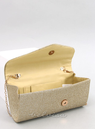 Zlatna sjajna svečana torbica