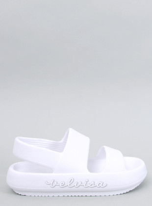 Sandali in schiuma bianchi