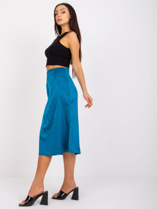 Gonna midi alla moda in colore marino