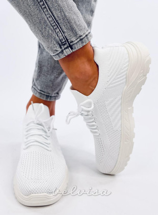 Sneakers elastiche bianche