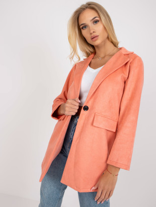 Blazer elegante da donna in colore pesca