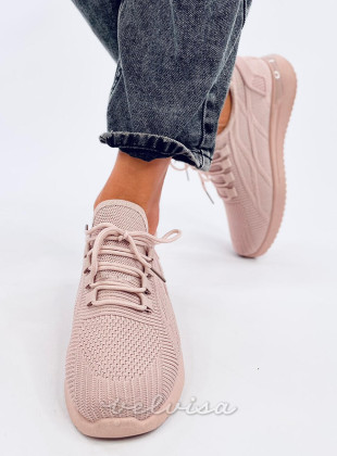 Sneakers elastiche rosa chiaro