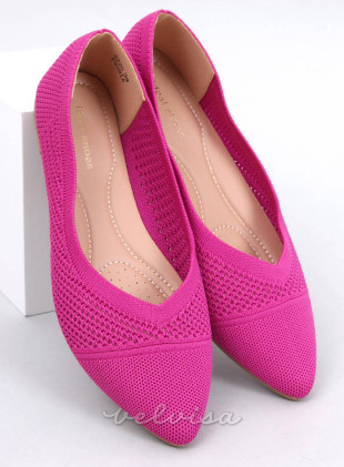 Ballerine traforate fucsia