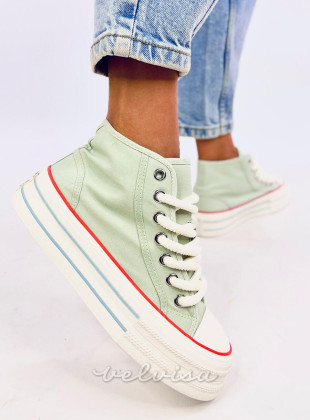 Sneakers alte RIA verde chiaro