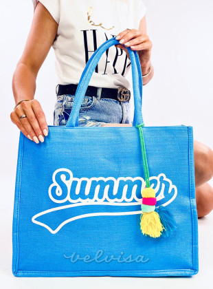 Plava torba za plažu Summer