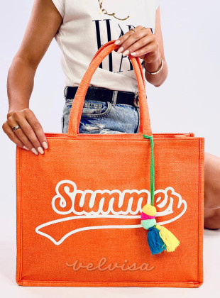Narančasta torba za plažu Summer