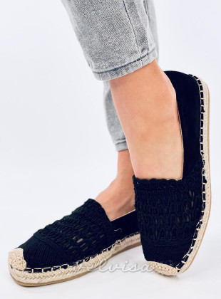 Espadrillas nere traforate