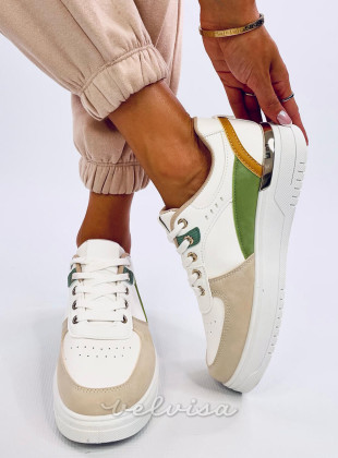 Sneakers da donna NIKKI beige/verde