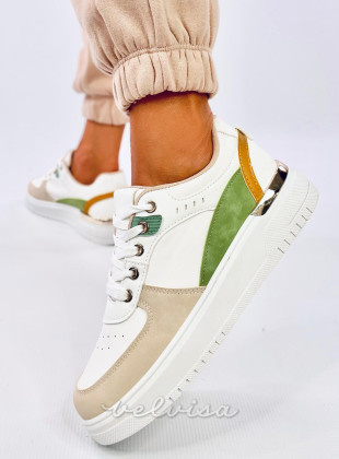 Sneakers da donna NIKKI beige/verde