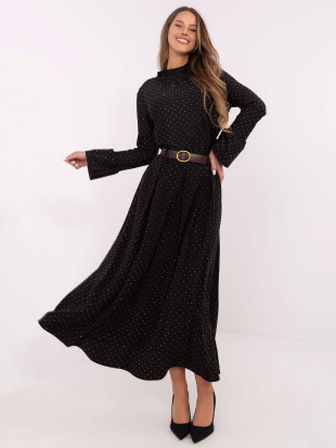Gonna maxi elegante con applicazione