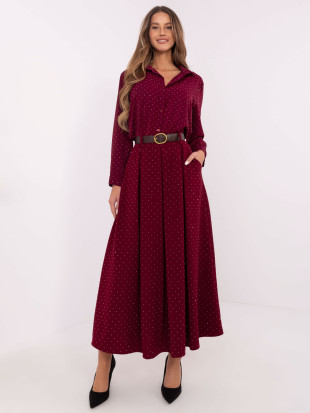 Gonna maxi elegante con applicazione