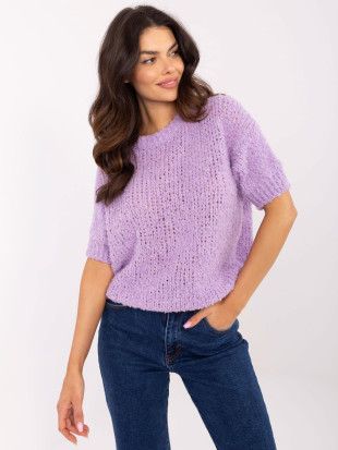 Maglione elegante in viola chiaro