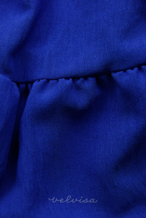 Kobalt plava midi ljetna haljina s remenom