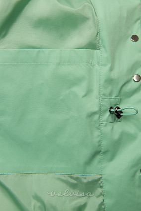 Cappotto di transizione verde primaverile