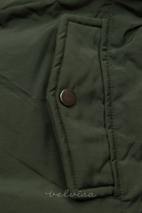 Zelena/siva dvostrana zimska jakna