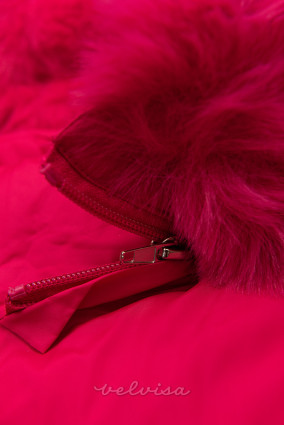 Ružičasta (fuksija) jakna s bubrežnom torbicom