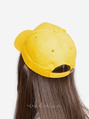 Cappellino giallo dal taglio basic