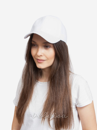 Cappellino bianco dal taglio basic