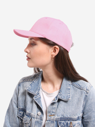 Cappellino rosa chiaro dal taglio basic