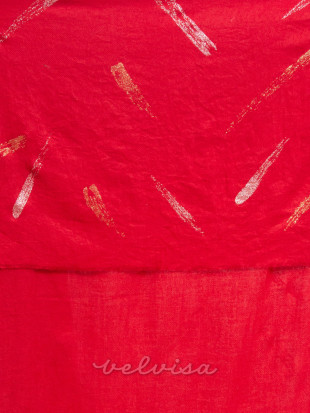 Sciarpa in tessuto rossa