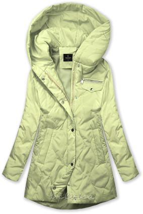Svijetlo zelena proljetna jakna u A-kroju