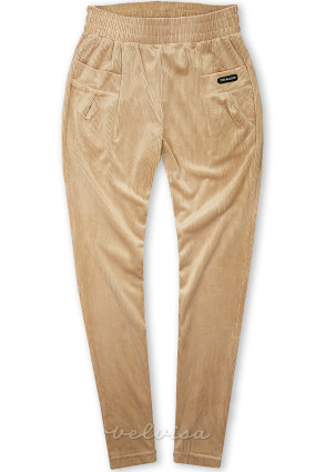 Pantaloni marrone chiaro con tasche THE BRAND