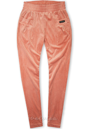 Pantaloni rosa salmone con tasche THE BRAND