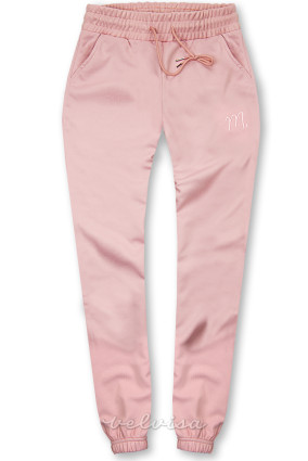 Pantaloni sportivi rosa con tasche