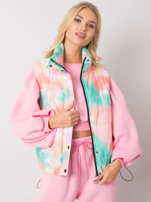 Gilet verde-arancione senza maniche