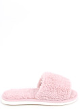 Ciabatte da donna in ecopelliccia rosa